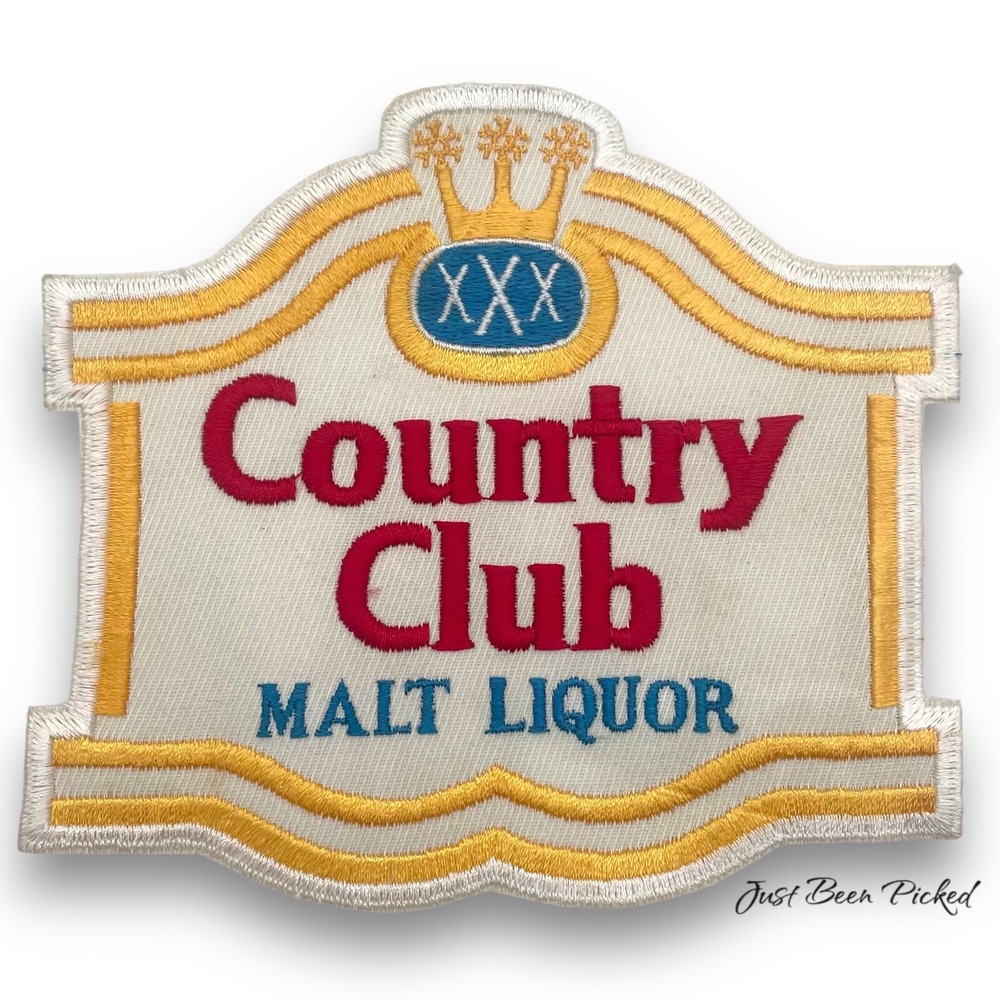 NOS Country Club Malt Liquor Patch‎ Advertising Vintage